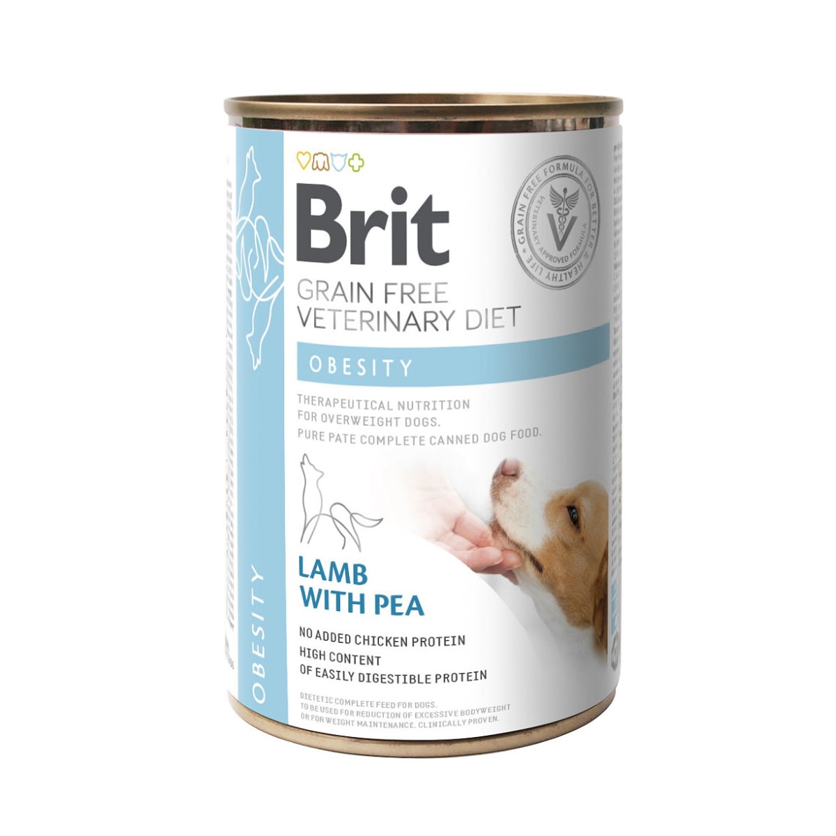 Brit GF Vet Diets Dog Obesity lata 400 gr1