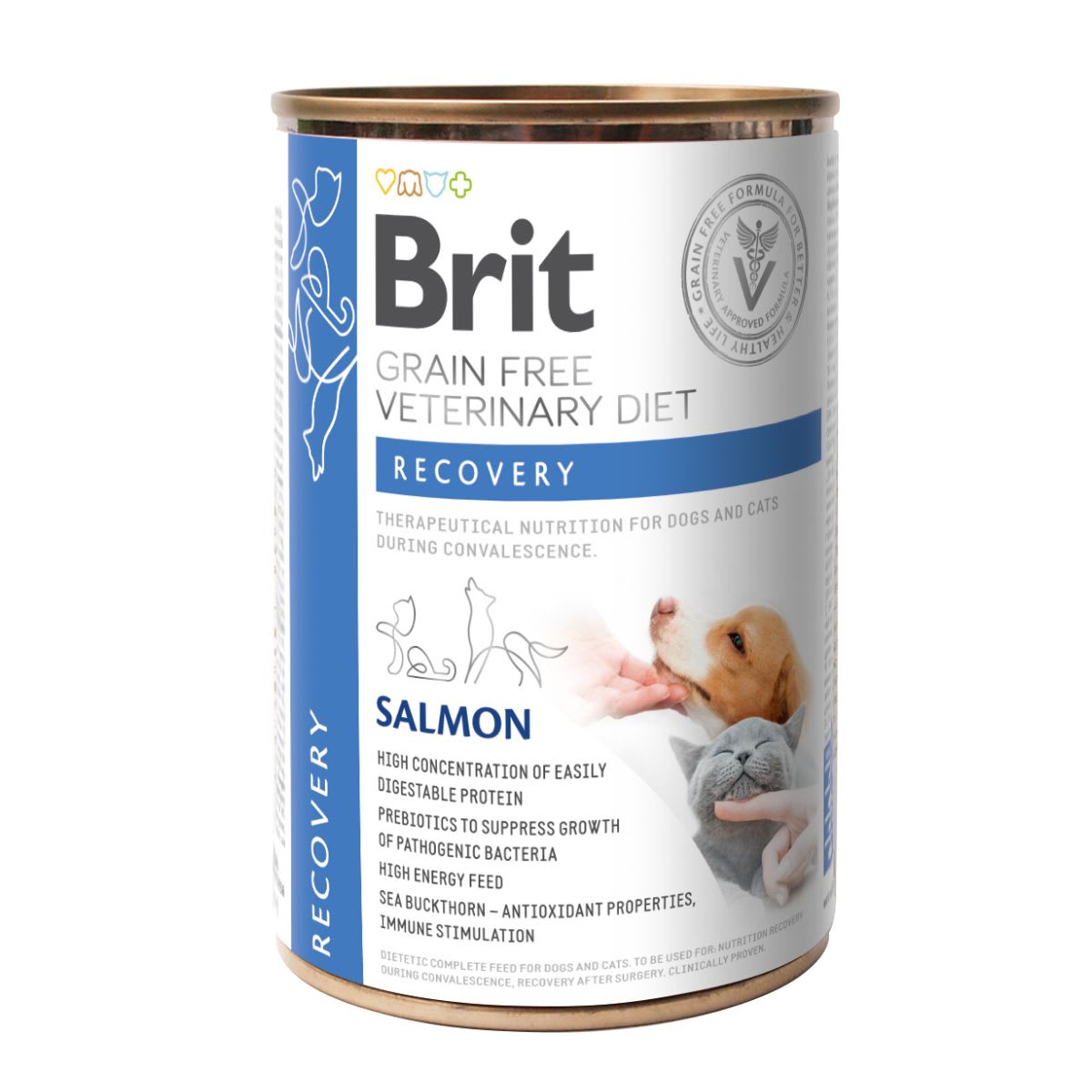 Brit GF Vet Diets Dog/Cat Recovery lata 400 gr1
