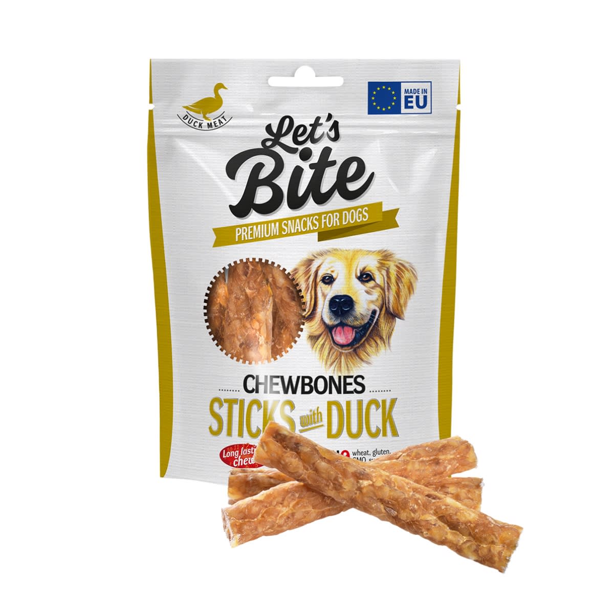 Brit Lets Bite Chewbones Sticks with duck 80 g1