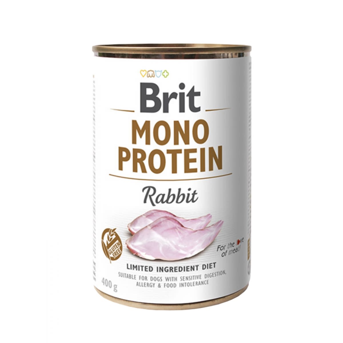 BRIT LATA MONO PROTEIN RABBIT 400 G1
