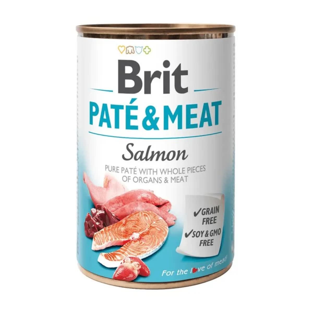 Brit Lata Pate & Meat Salmon1