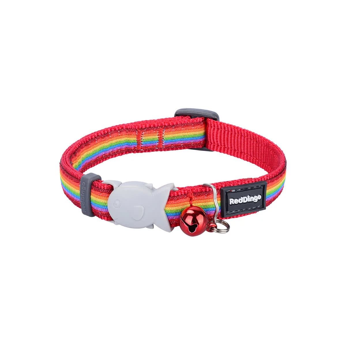 Cat Collar Design Red Dingo Rainbow1