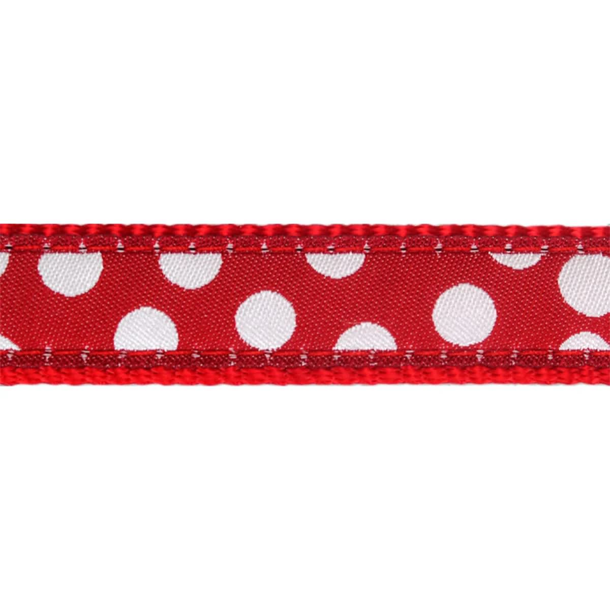 Cat Collar Design Red Dingo White Spots Red2