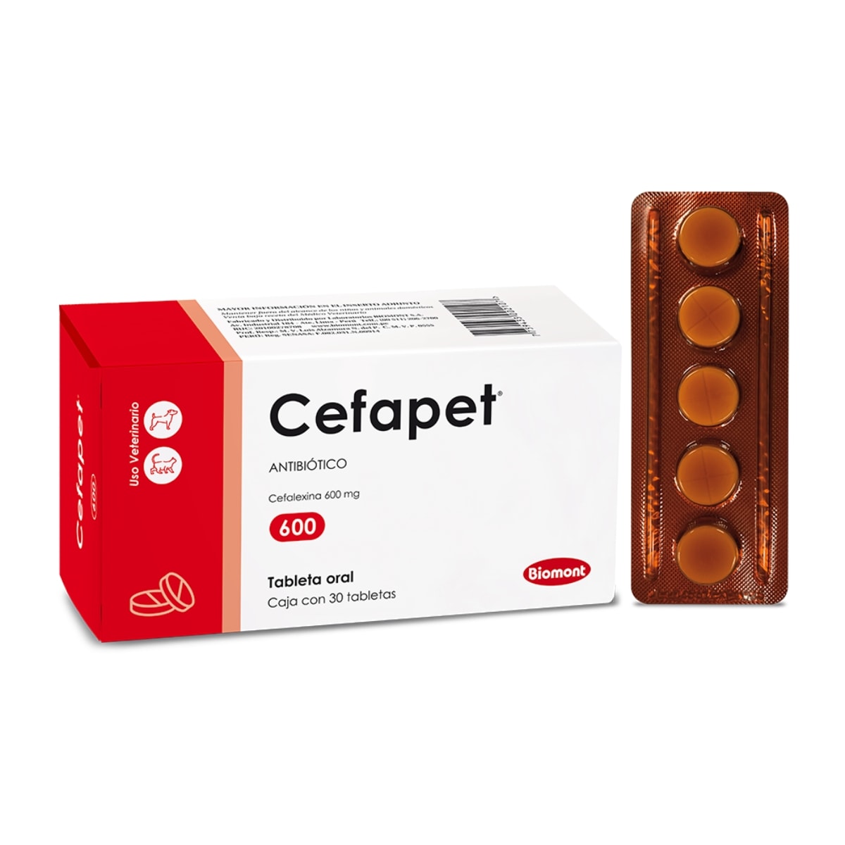 Cefapet (Cefalexina) tableta por unidad2
