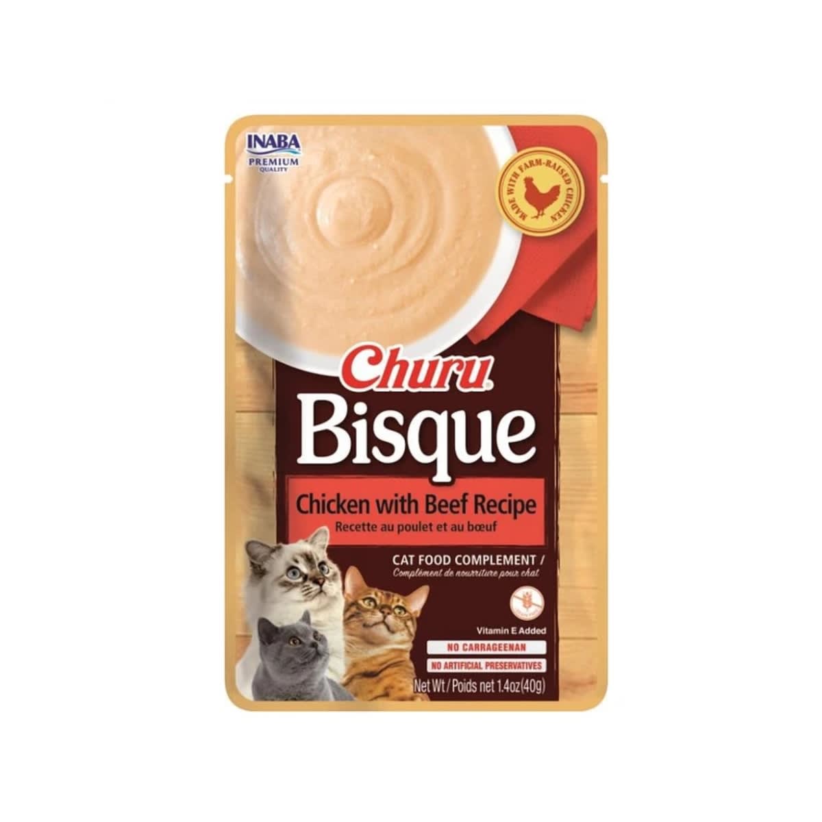 CHURU CAT BISQUE CHICKEN BEEF 40 GR1