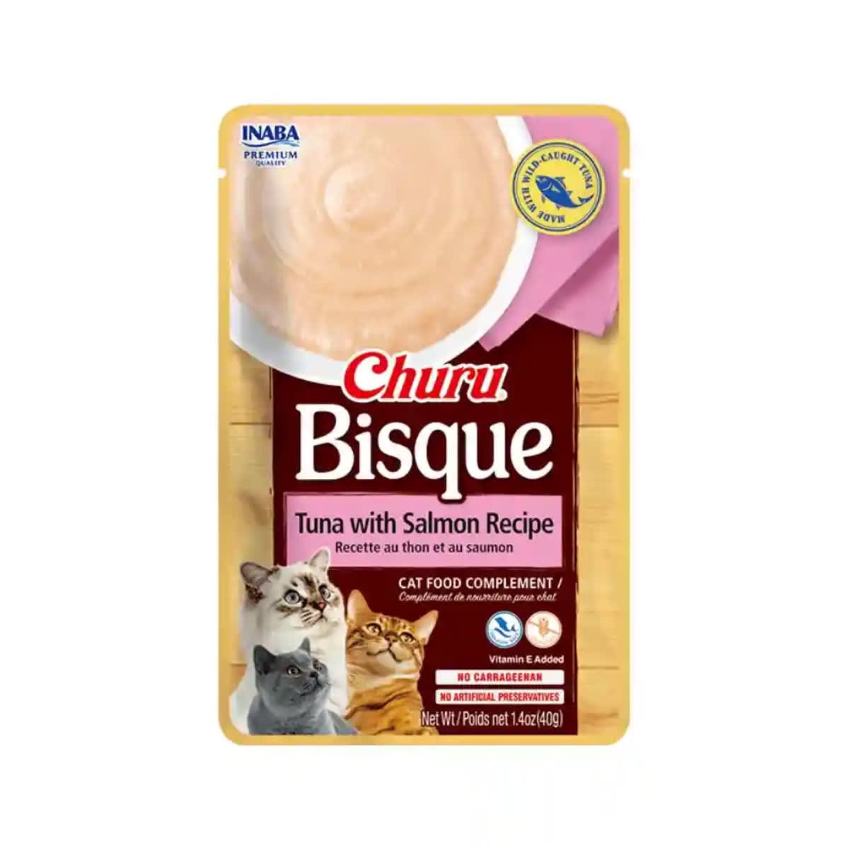 CHURU CAT BISQUE TUNA SALMON 40 GR1