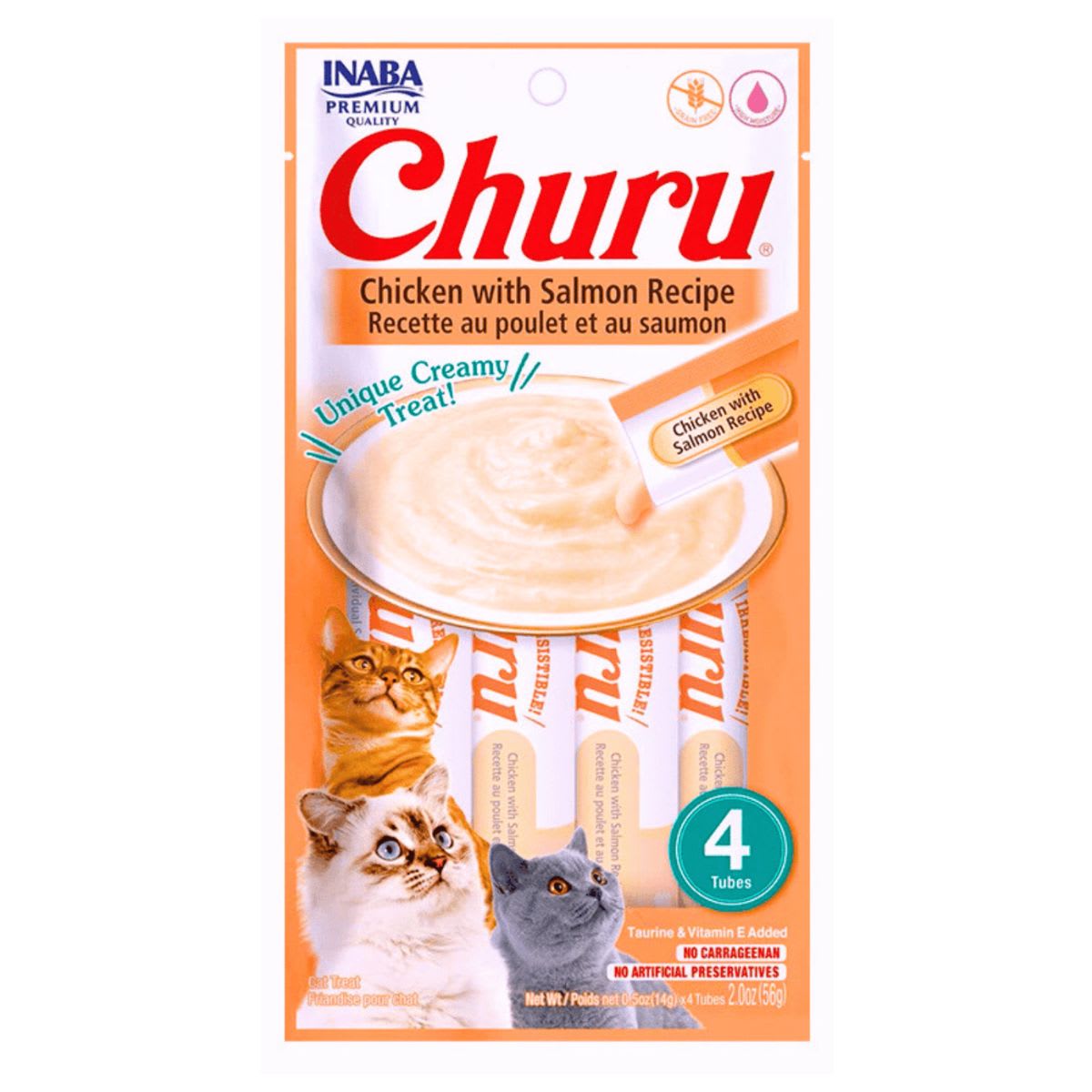 Churu Chicken with Salmon Recipe x 4 tubos1