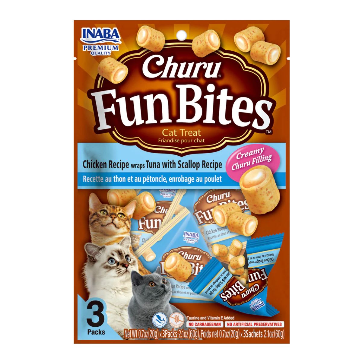 Churu Fun bites tuna w/scallop recipe x 3 und1