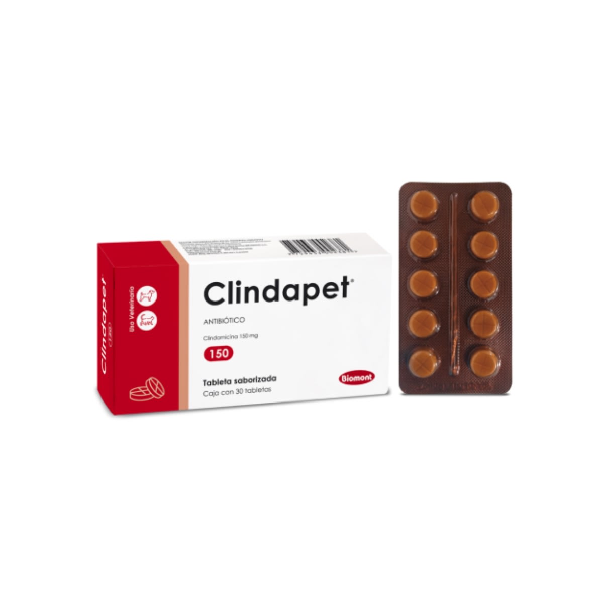 Clindapet 150 mg (Clindamicina) tableta por unidad1