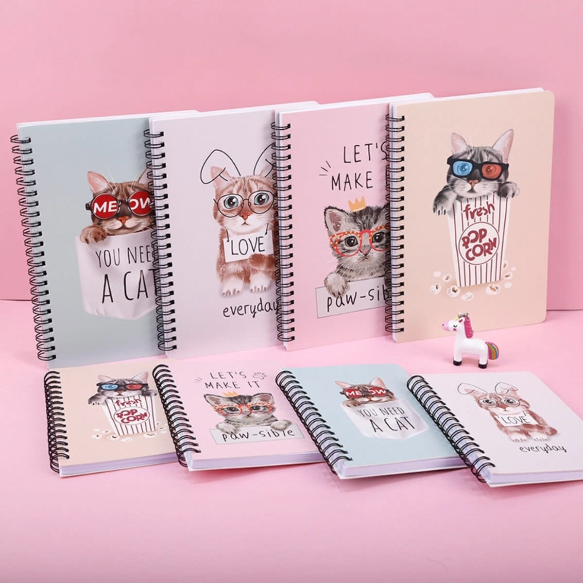Cuaderno de gato cuadriculado espiralado2