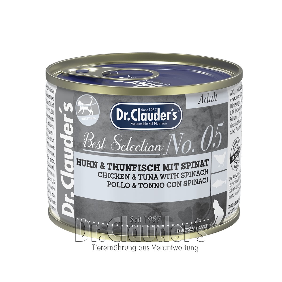 DR CLAUDER´S CAT BEST SELECT #05 POLLO ATUN C/ESPINACA 200GR1