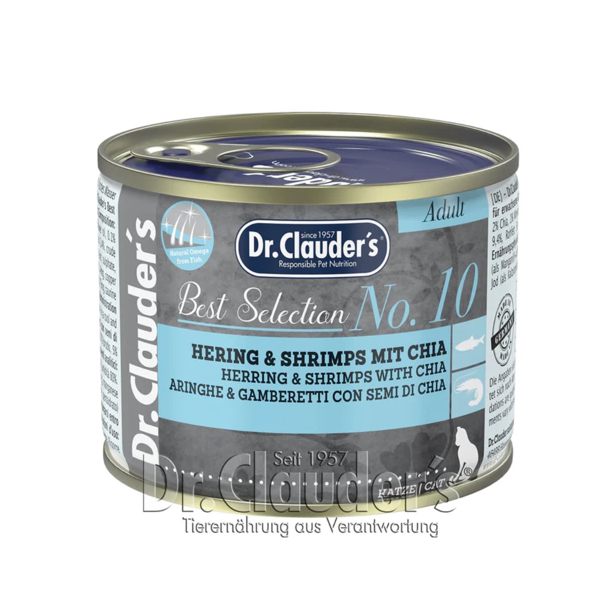 DR CLAUDER´S CAT BEST SELECT #10 ARENQUE Y GAMBAS C/CHIA 200GR1