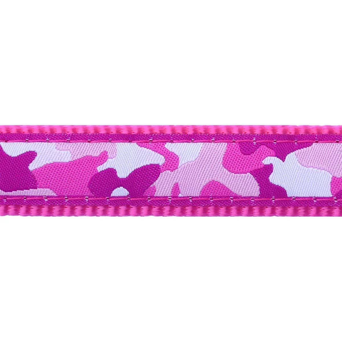 Dog Collar Design Red Dingo Camouflage Hot Pink2