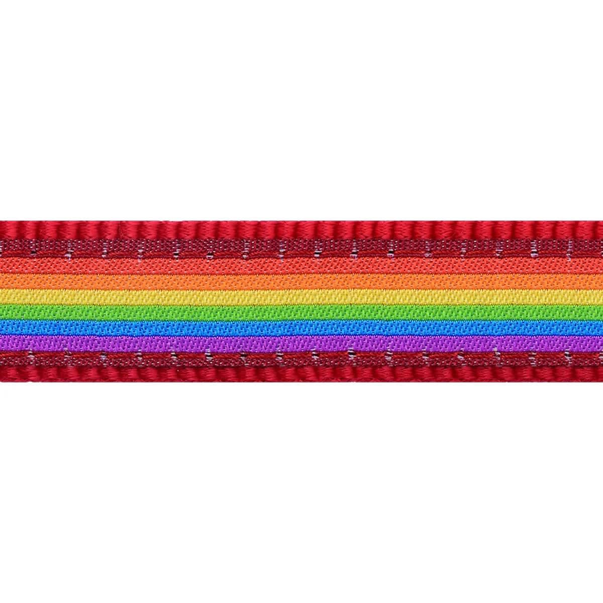 Dog Collar Design Red Dingo Rainbow2