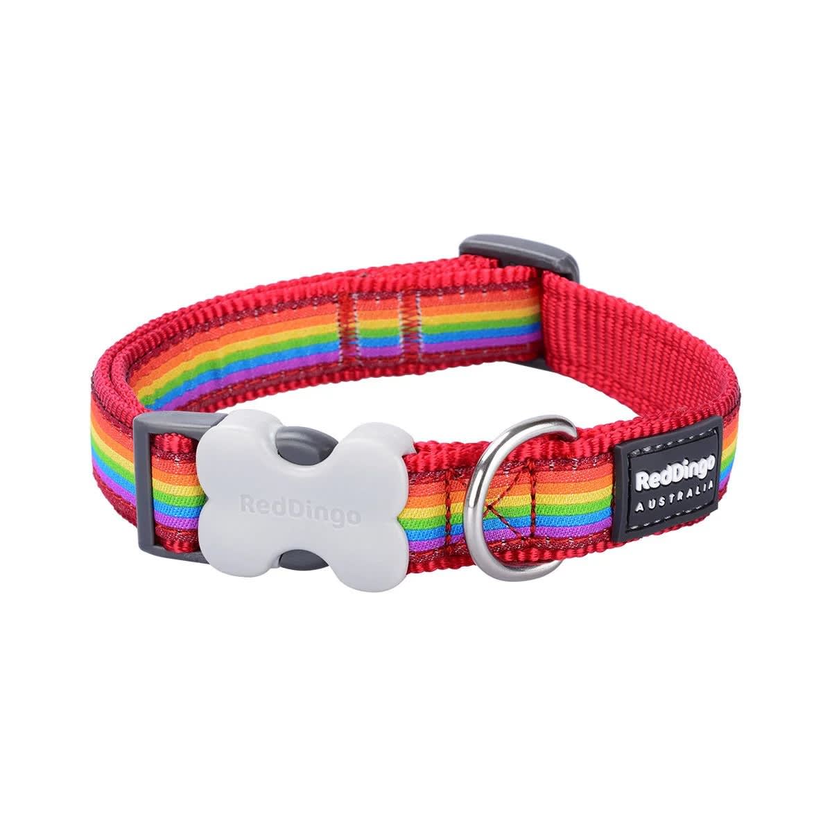 Dog Collar Design Red Dingo Rainbow1