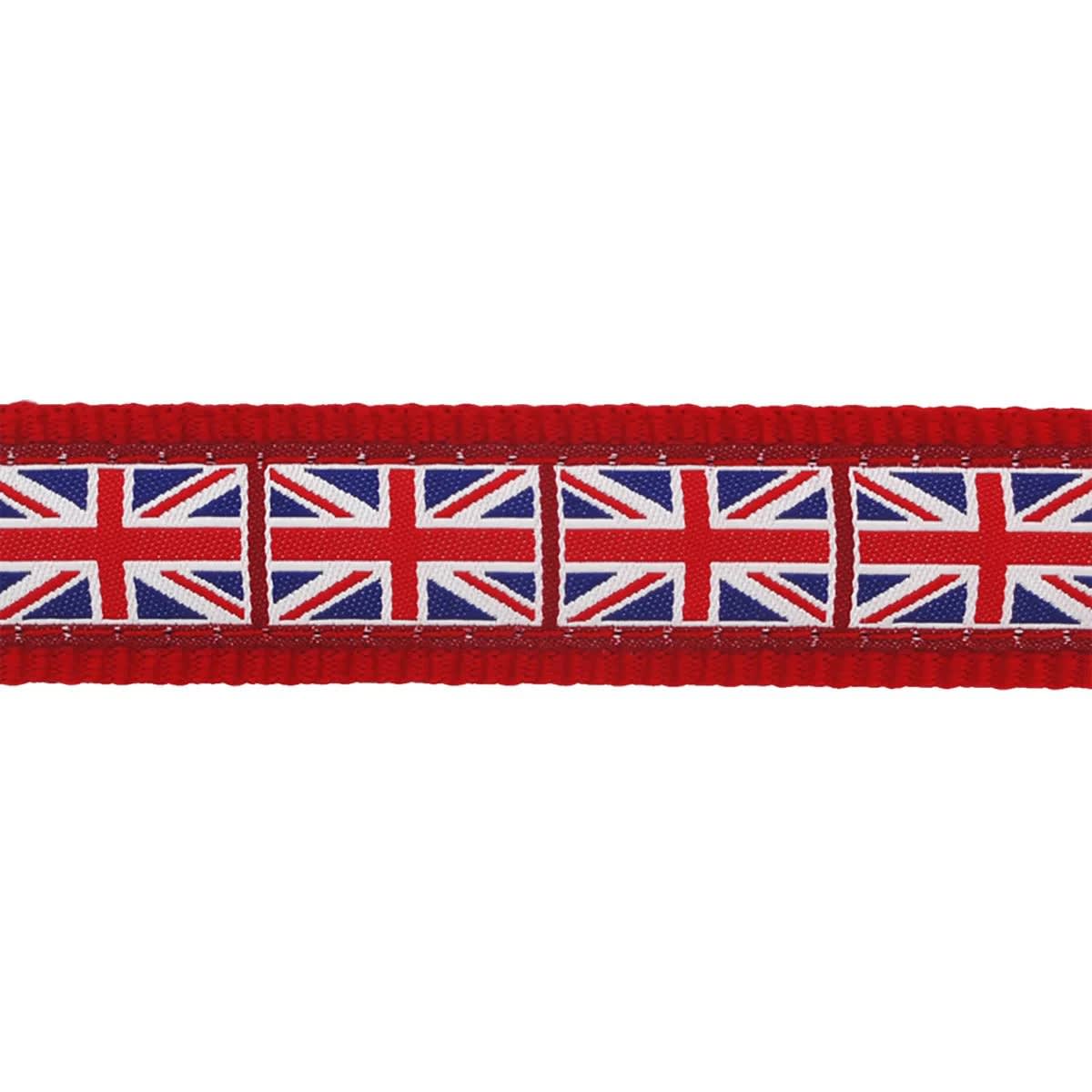 Dog Collar Design Red Dingo Union Jack Flag on Red2