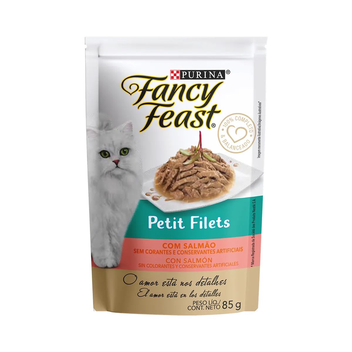 Fancy Feast sachet Petit filet con salmón1