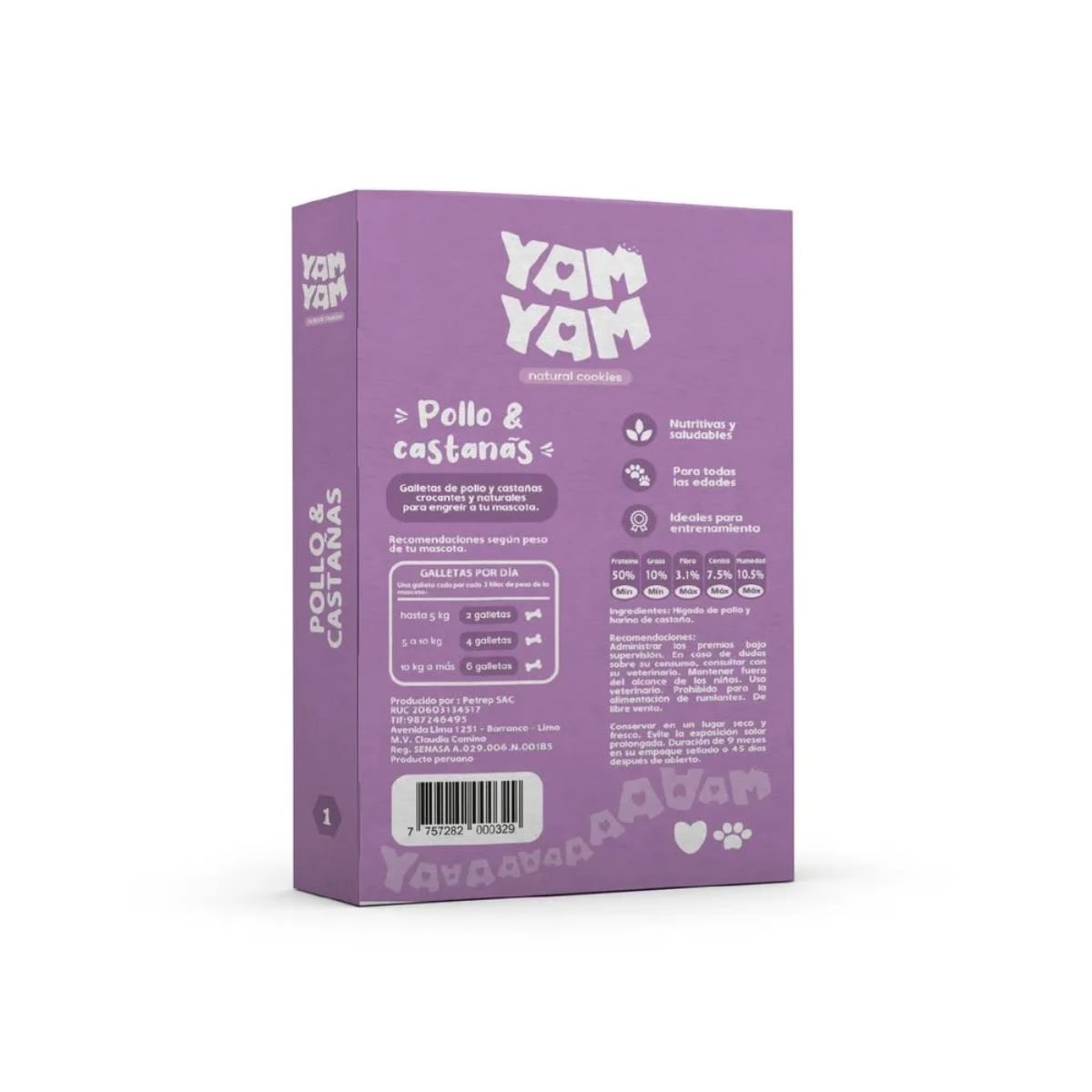 Galletas Yam Yam Pollo & Castañas2