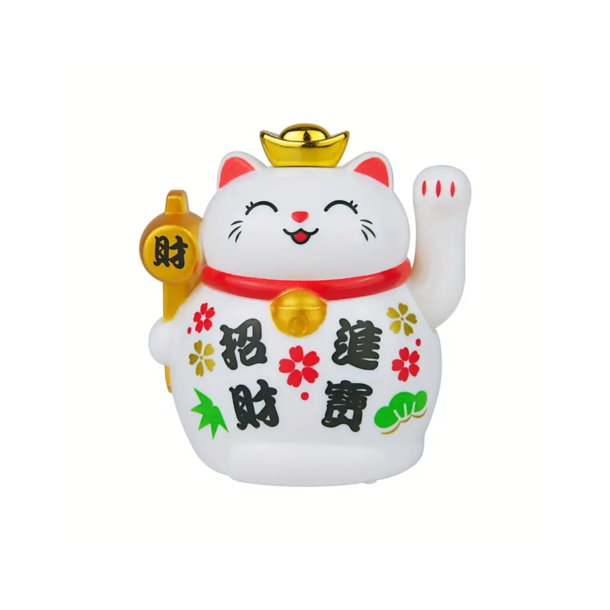 GATO DE LA FORTUNA BLANCO CON CORONA1