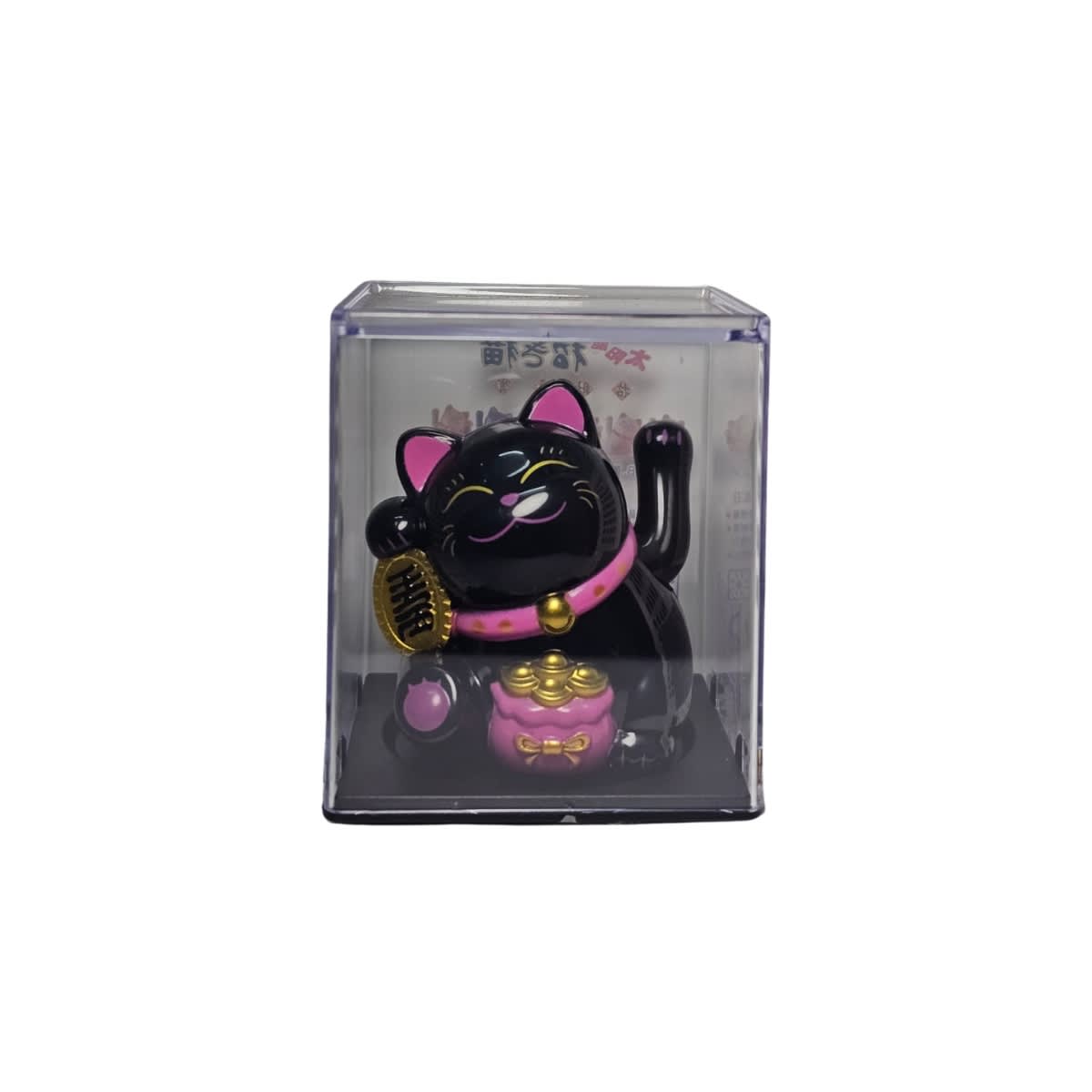 Gato de la fortuna negro con moneda2