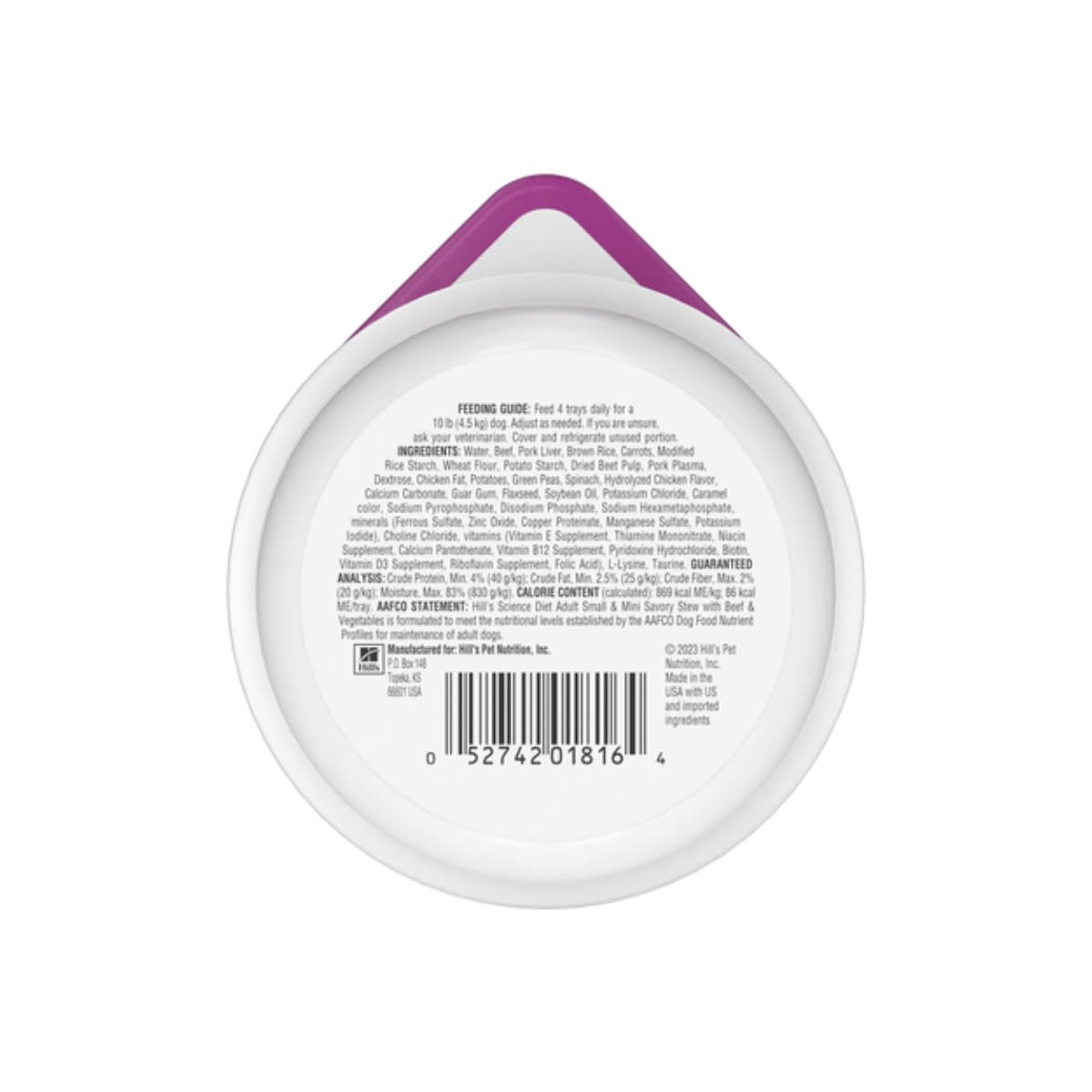 Hills SD Canine Adult Small & Mini Beef&Veg 3.5 oz (Estofado)2