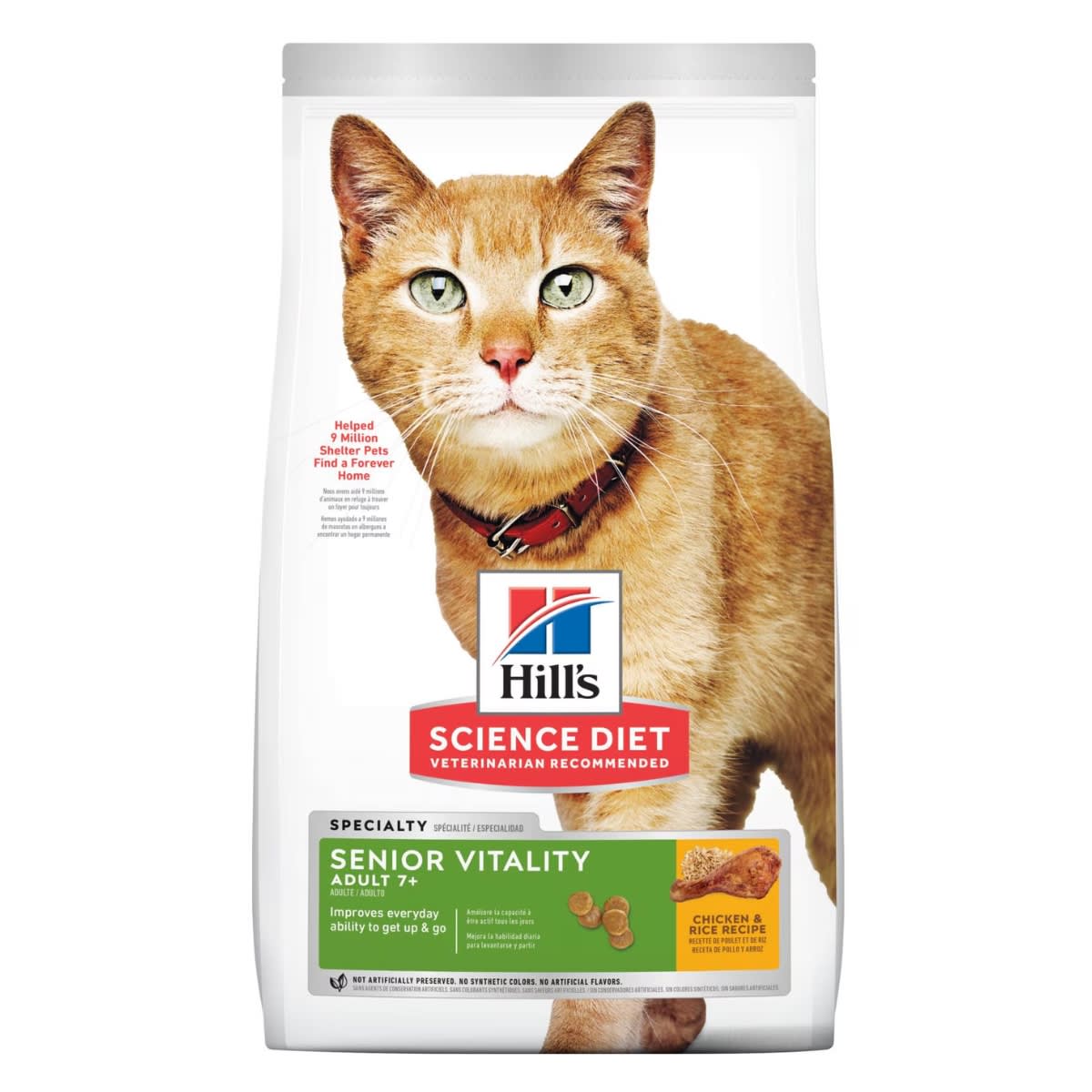 HILLS SD FELINE ADULT 7+ SENIOR YOUTHFUL VITALITY 3 LB1