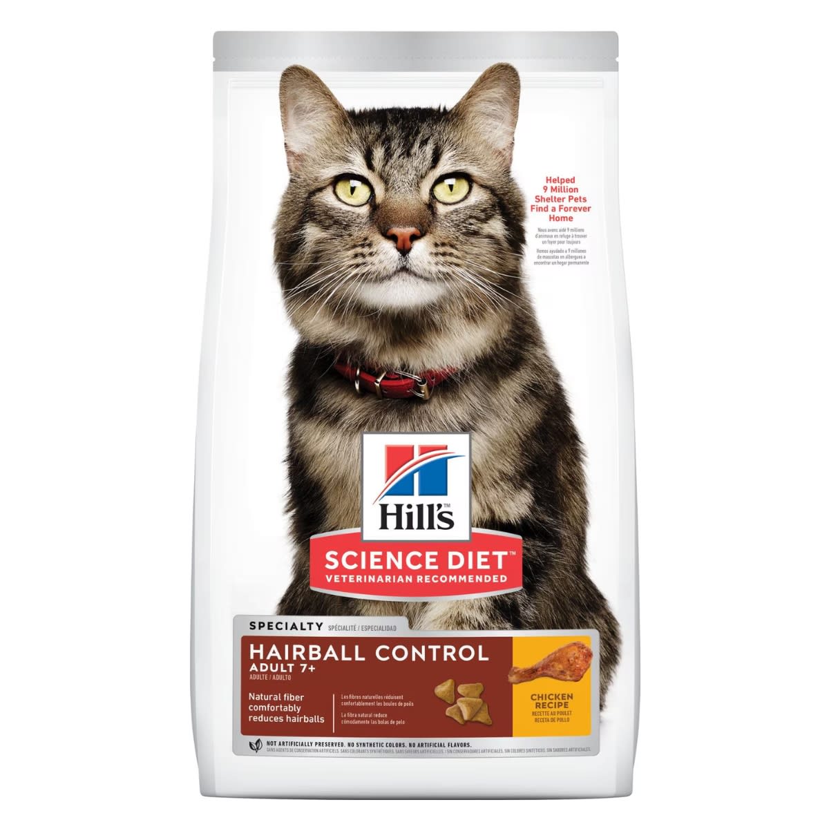 Hills SD Feline Hairball Control + 7 años 1.6 kg (3.5 lb)1