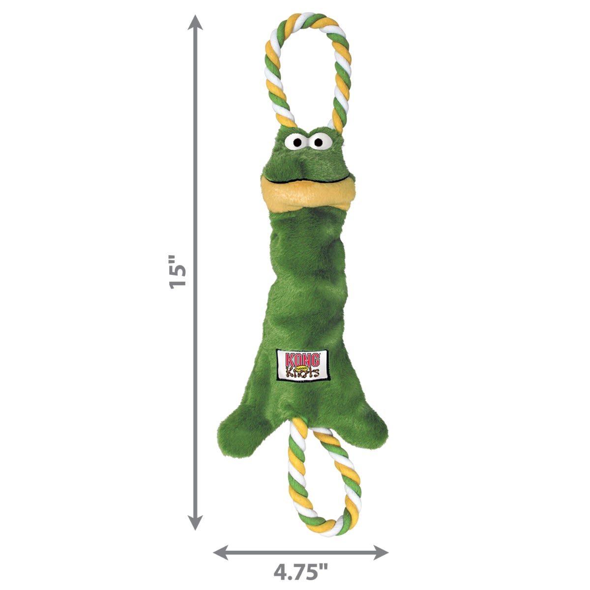 Juguete Kong NK31 Tugger Knots Small/Medium Frog2