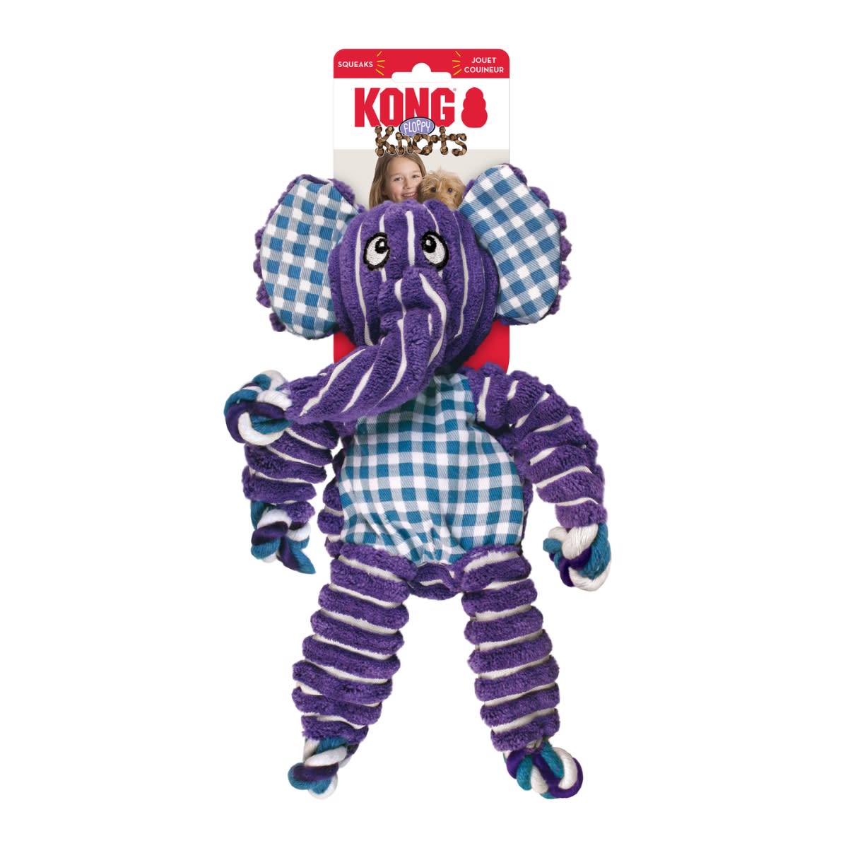 Juguete Kong NKF11 Floppy Knots Elephant MD/LG1