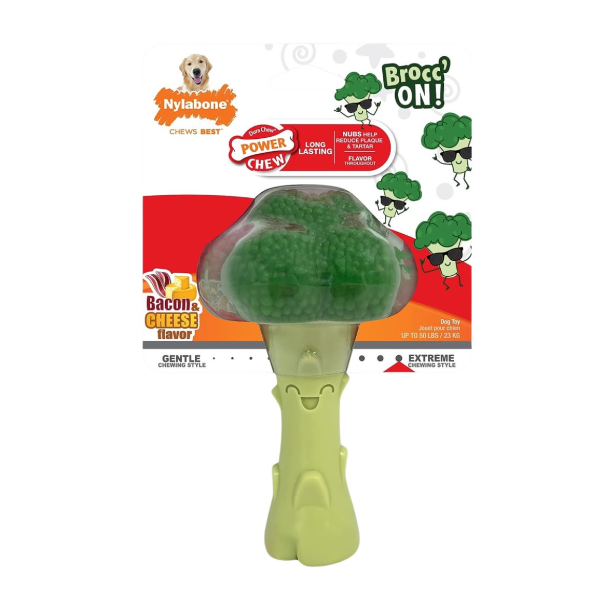 JUGUETE NYLABONE BROCOLI BACON AND CHEESE GIANT1