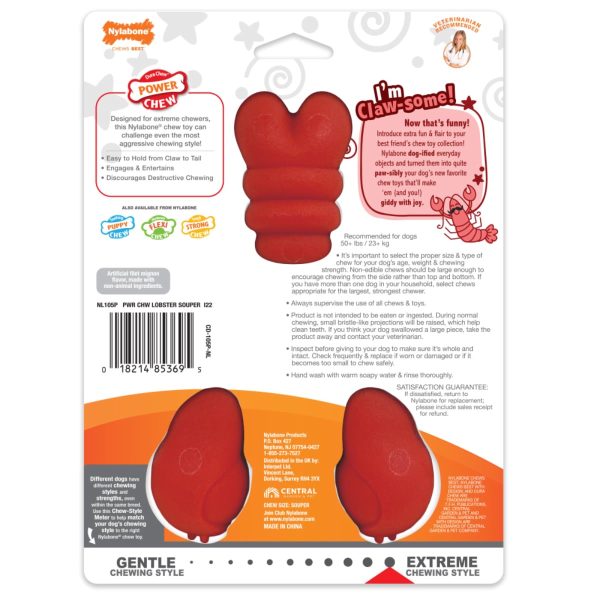 JUGUETE NYLABONE LOBSTER FILET MIGNON5