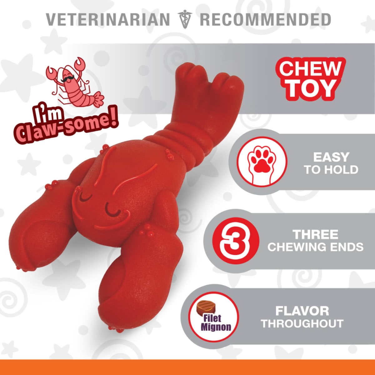 JUGUETE NYLABONE LOBSTER FILET MIGNON8