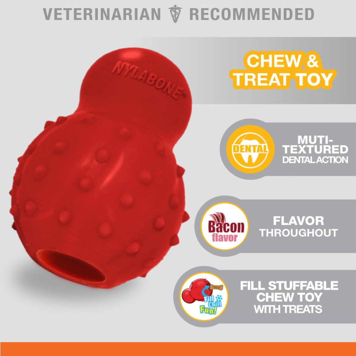 JUGUETE NYLABONE STRONG CHEW CONE BACON8