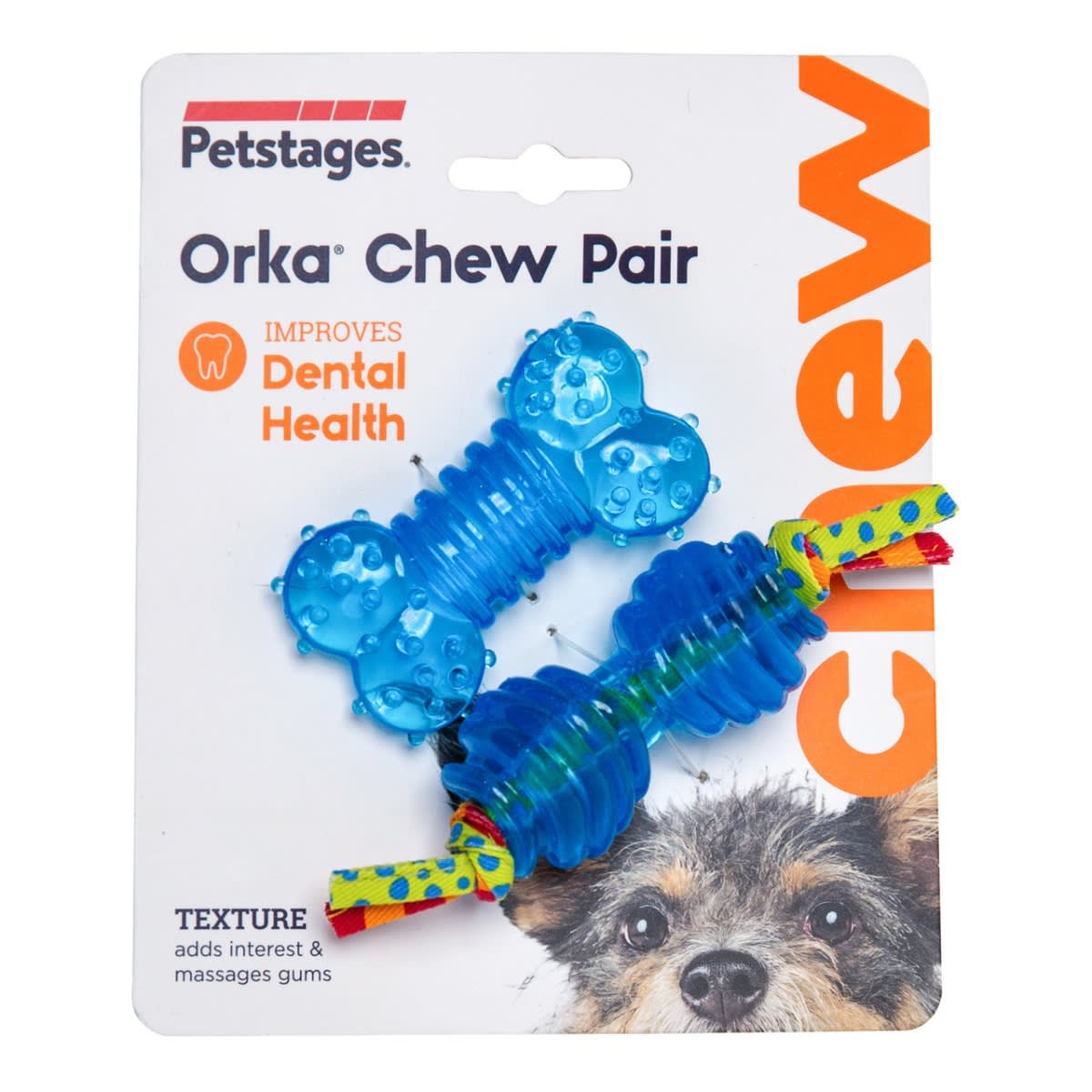 JUGUETE PETSTAGES 234 ORKA CHEW PAIR PETITE1