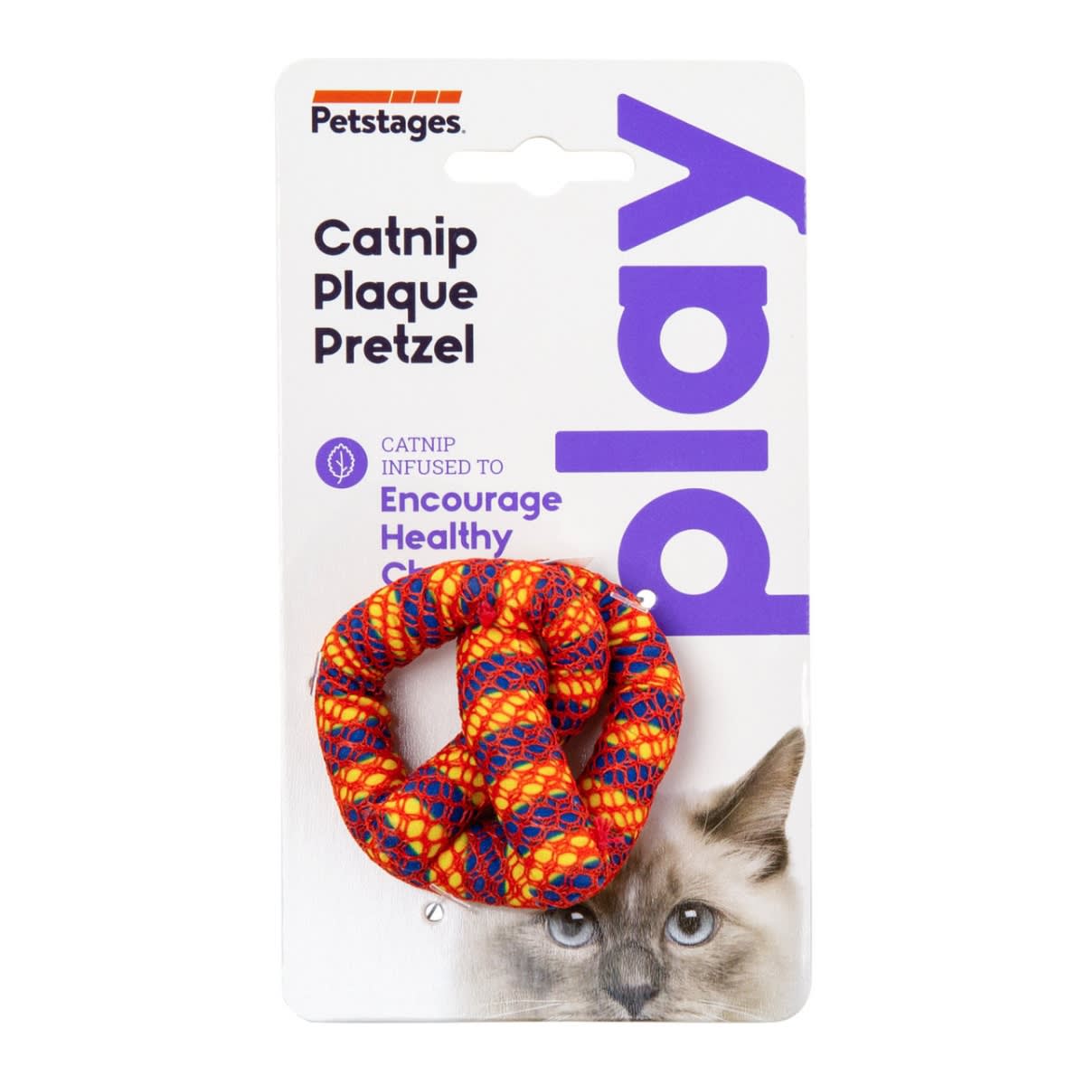 Juguete Petstages 333 Catnip plaque away pretzel1