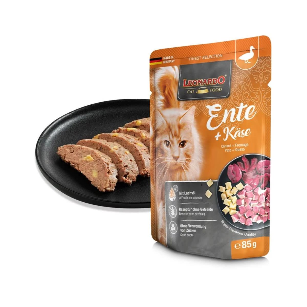 LEONARDO PATO Y QUESO SACHET 85 g2