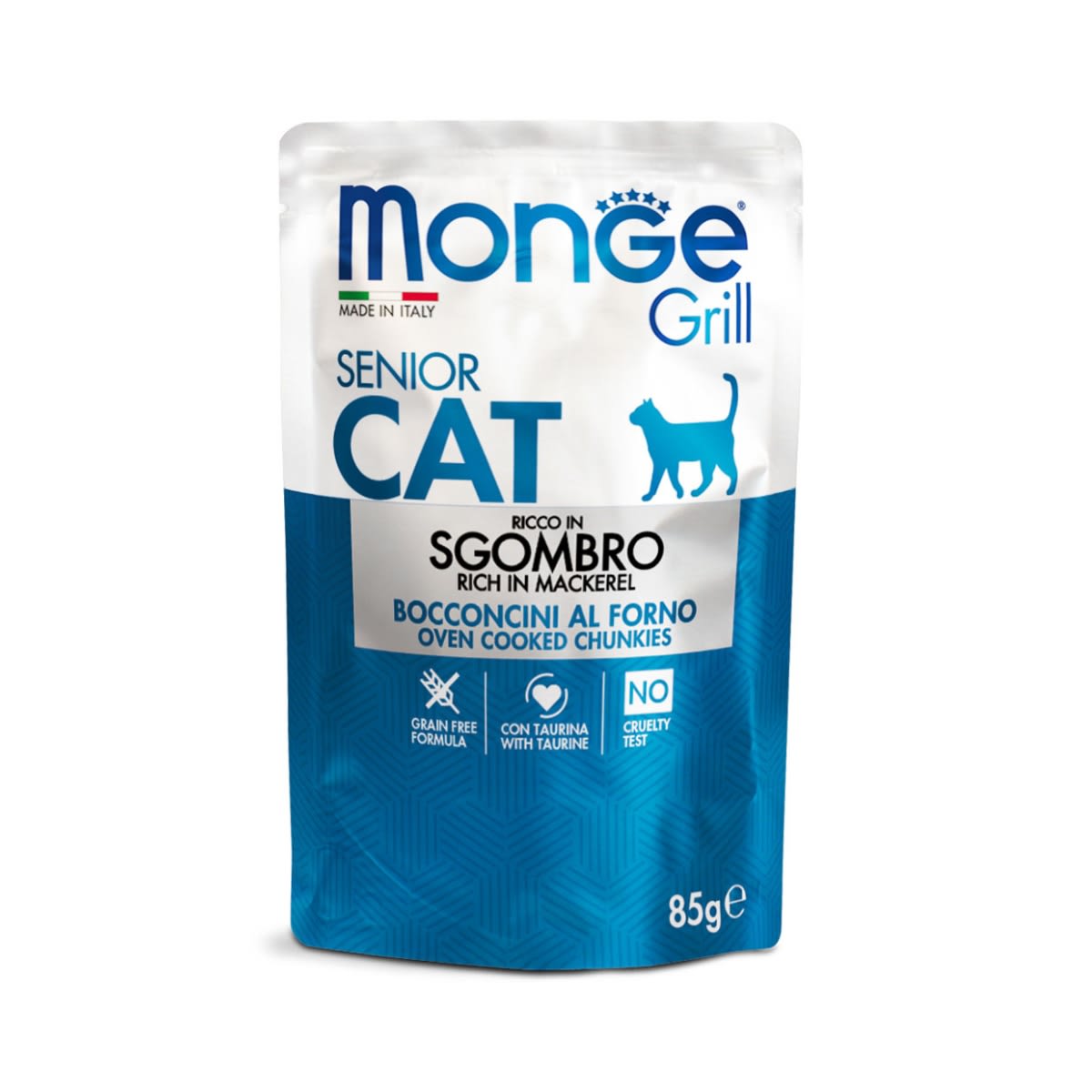 Monge Feline Grill Senior caballa 85 g1