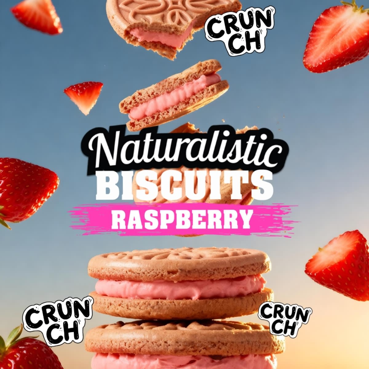 NATURALISTIC BISCUITS RASPBERRY 120 GR2