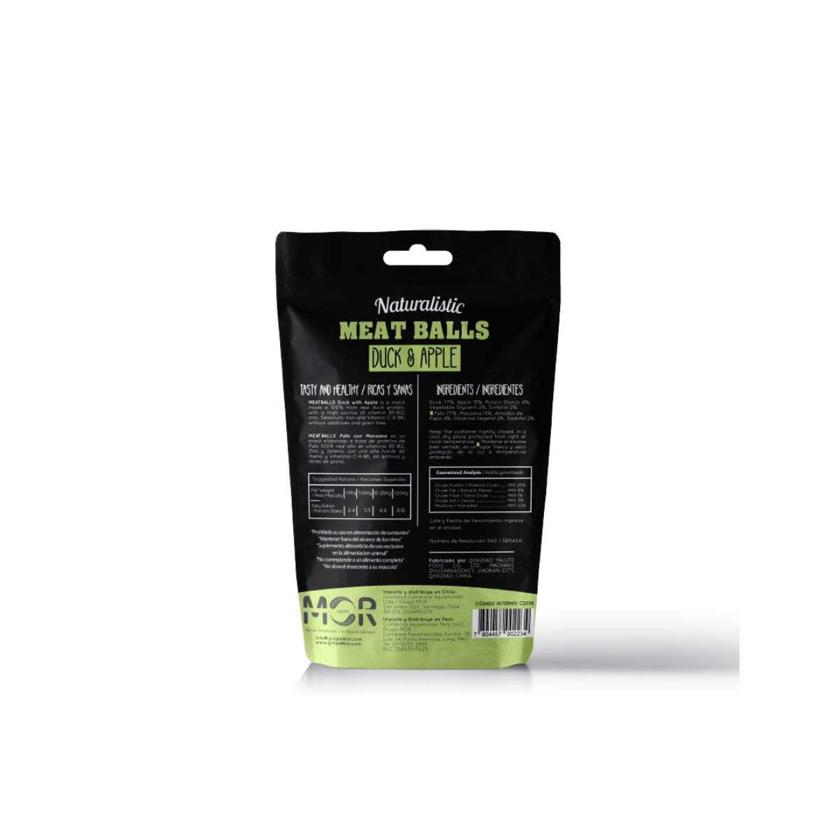 NATURALISTIC FINES RECIPES MEATBALLS DUCK AND APPLE 100 GR2