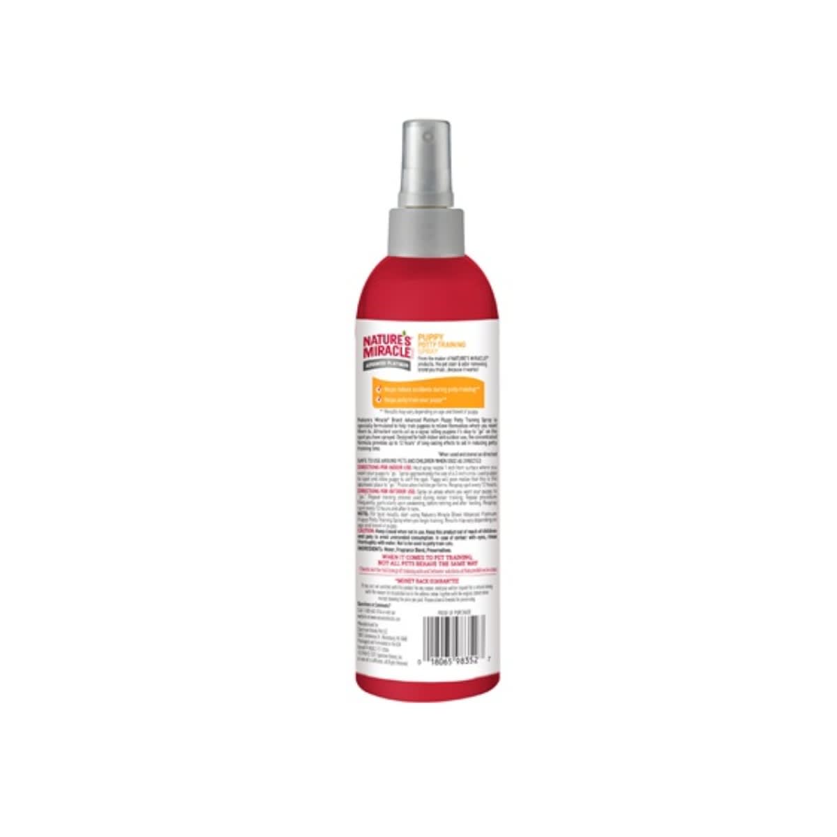NATURE'S MIRACLE ADVANCED PLATINUM SPRAY ENTRENADOR DE ORINA PARA PERRO 236 ML2