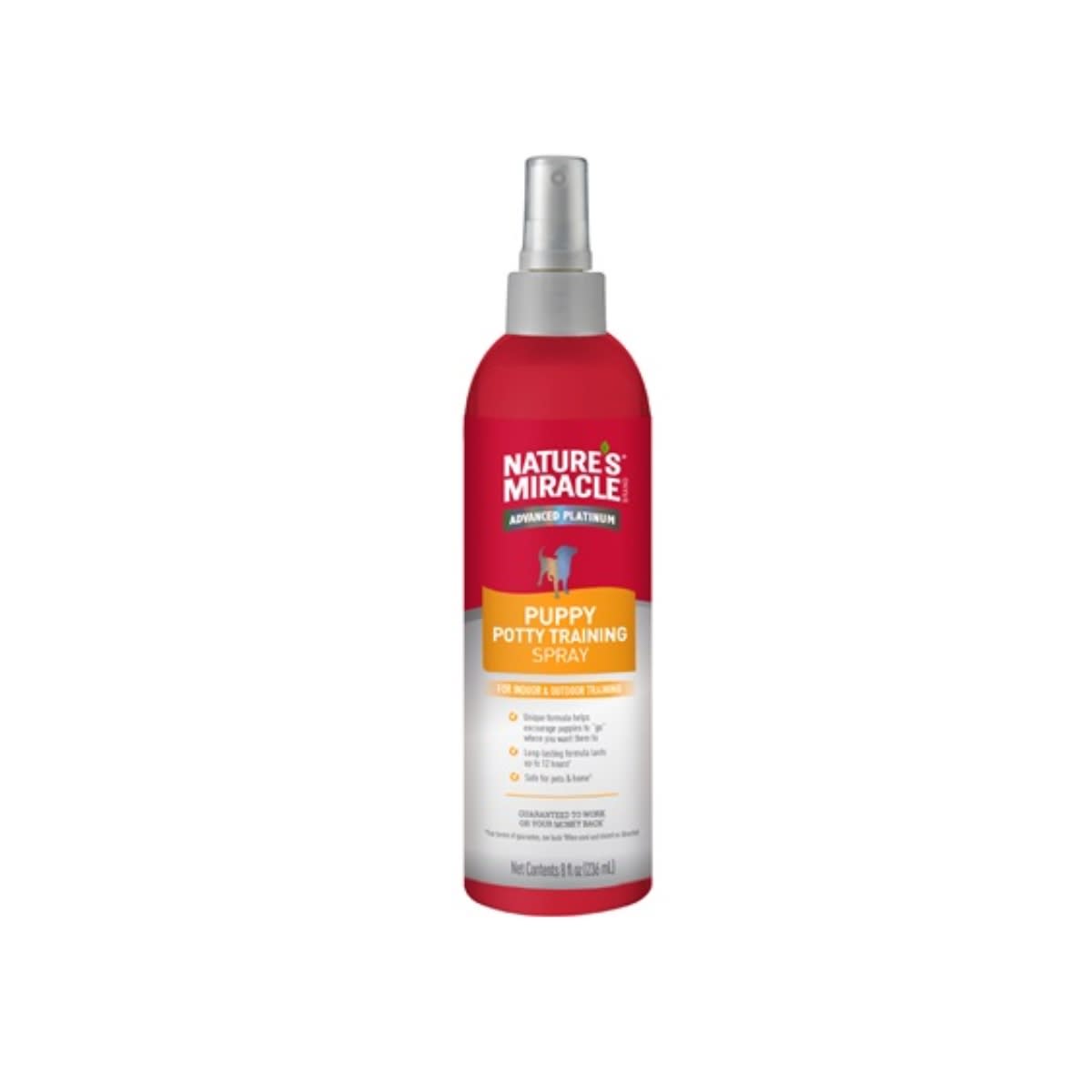 NATURE'S MIRACLE ADVANCED PLATINUM SPRAY ENTRENADOR DE ORINA PARA PERRO 236 ML1