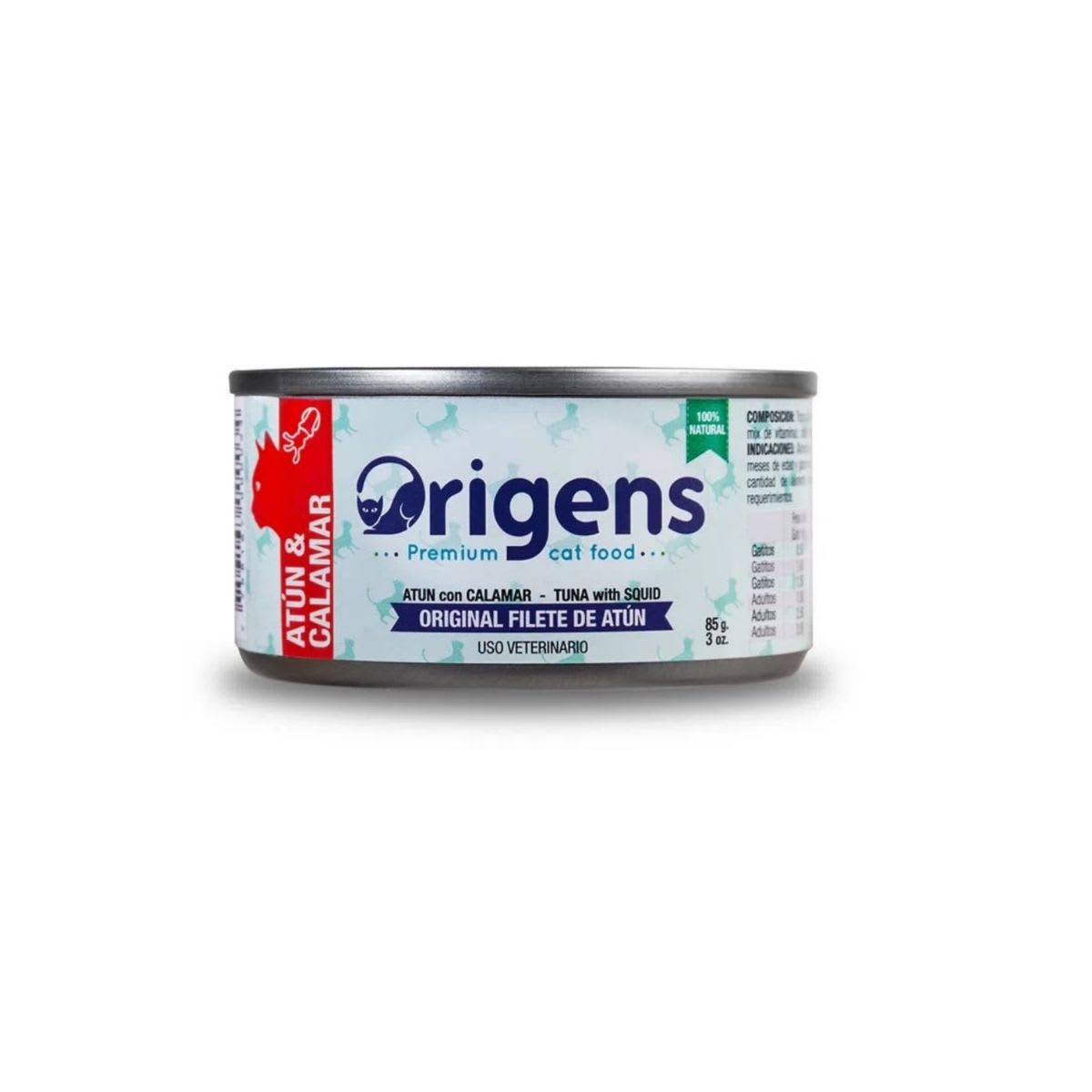 Origens Filete de Atun con Calamar lata 85 g1