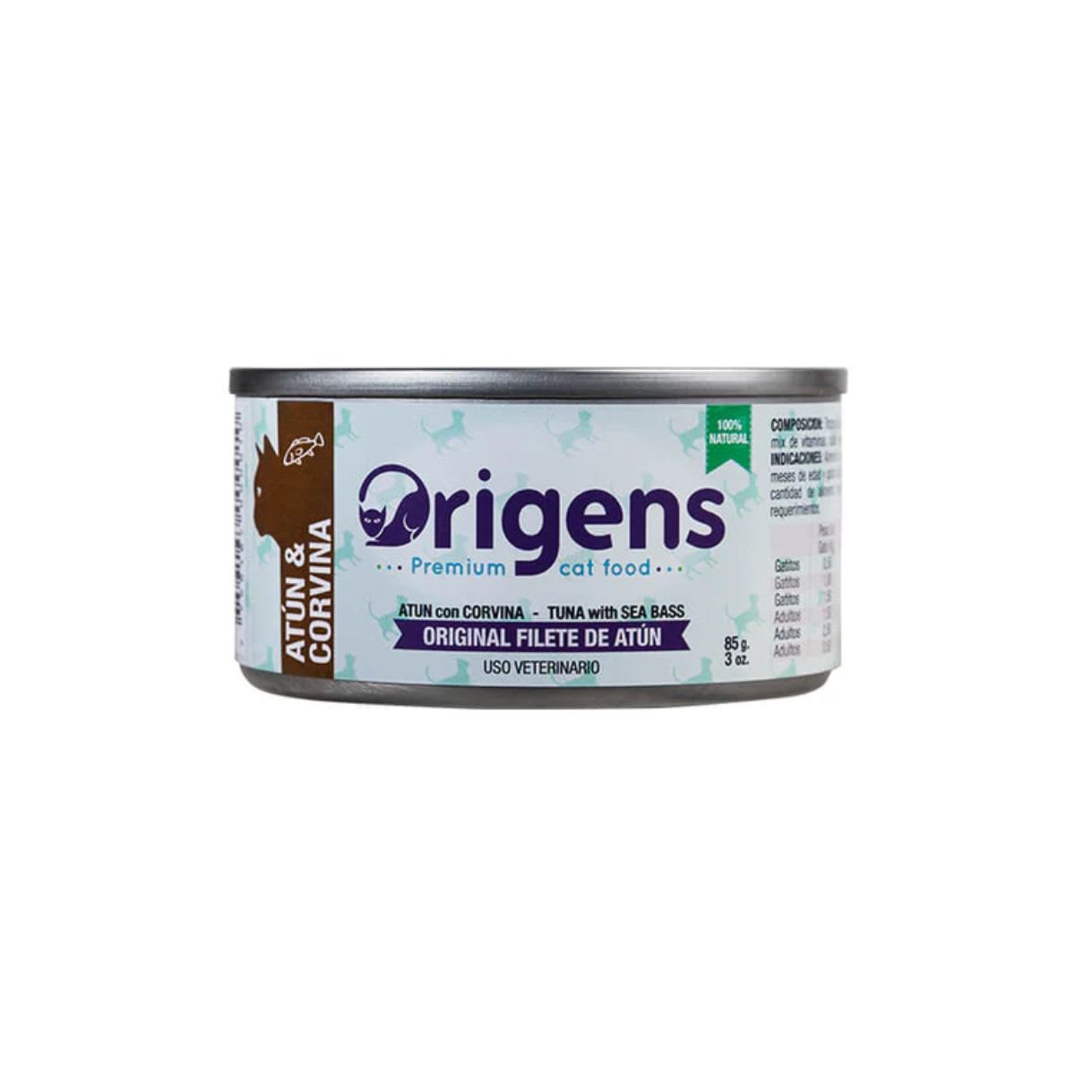 Origens Filete de Atun con Corvina lata 85 g1