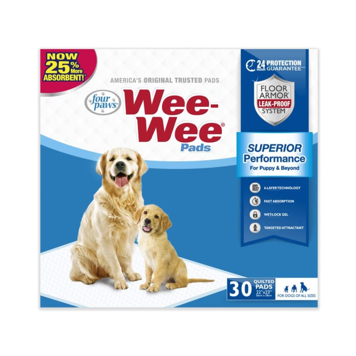 PAÑAL FOUR PAWS WEE-WEE PADS 24HR2
