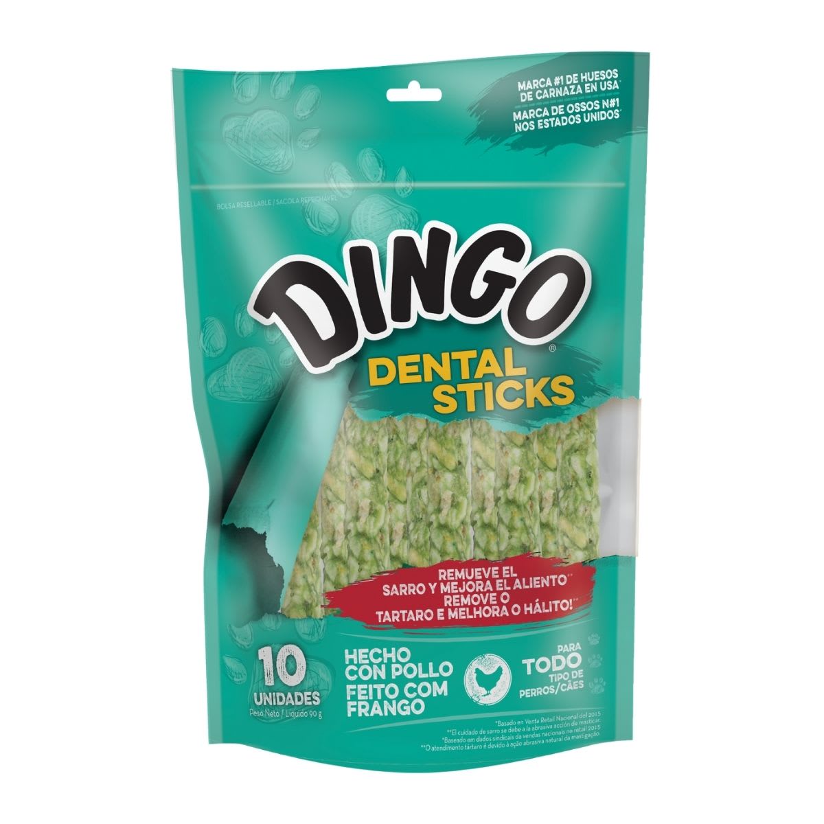 Palitos carnaza Dingo Dental sticks1