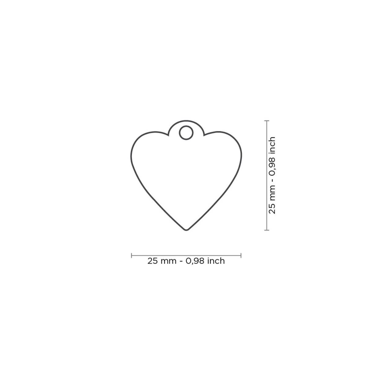 PLACA BASIC HANDMADE CORAZON PEQUEÑO NEGRO (BH50SHBLACK)3