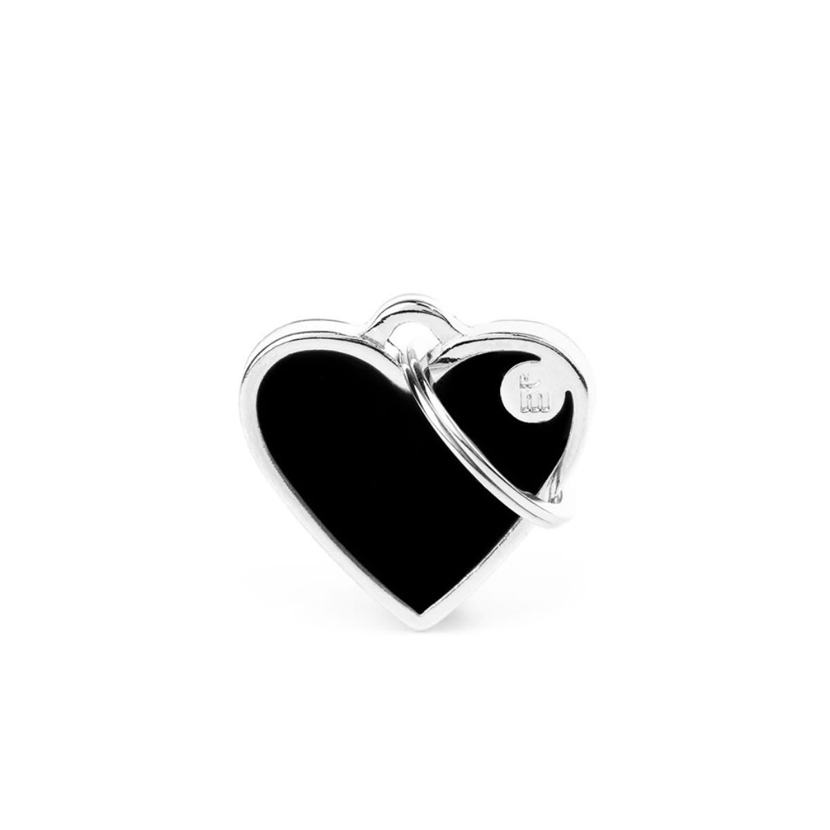 PLACA BASIC HANDMADE CORAZON PEQUEÑO NEGRO (BH50SHBLACK)1
