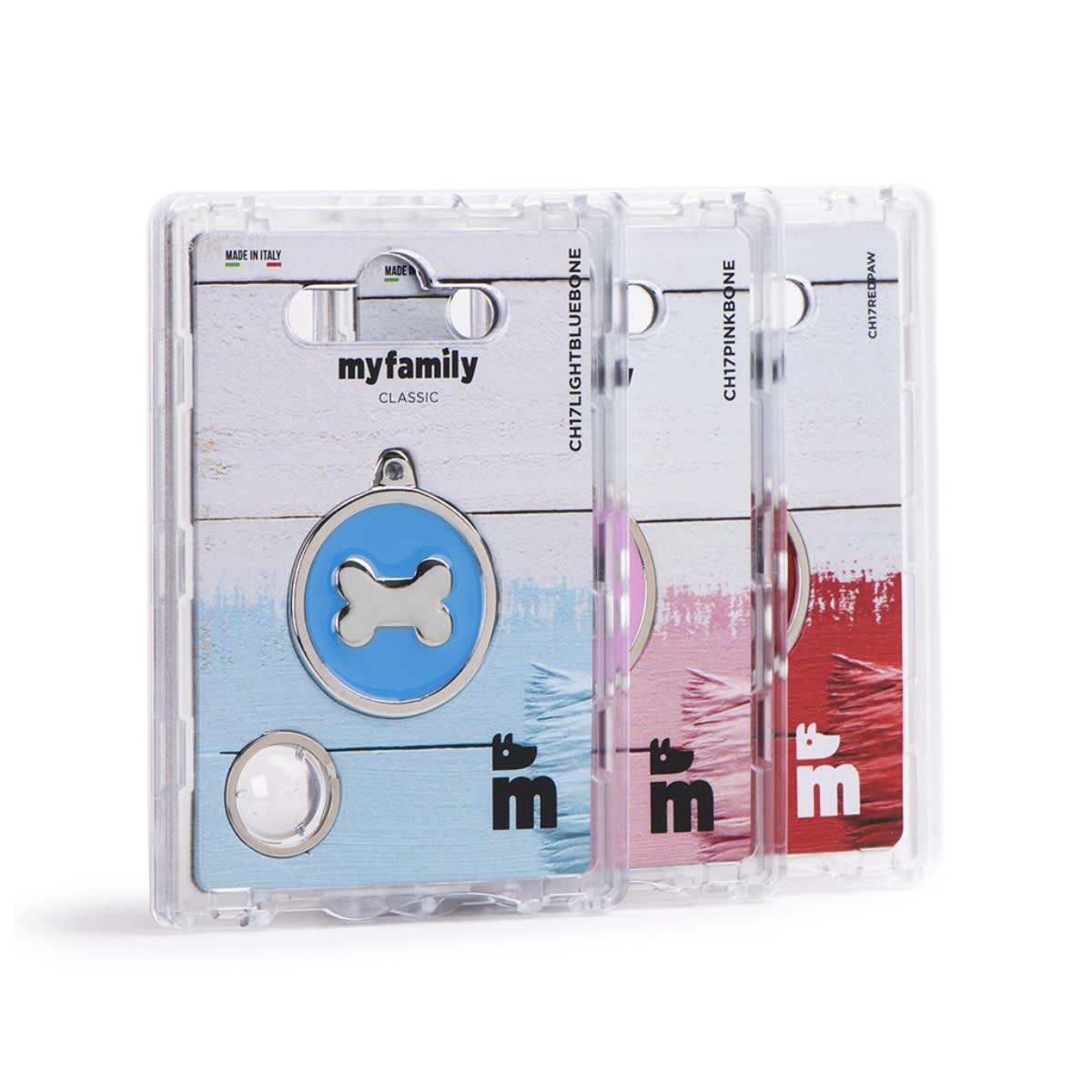 PLACA CLASSIC BLACK BIG CIRCLE PAW (CH17BLACKPAW)2