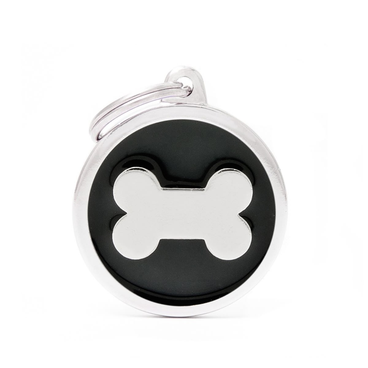 PLACA CLASSIC BLACK BIG CIRCLE BONE (CH17BLACKBONE)1
