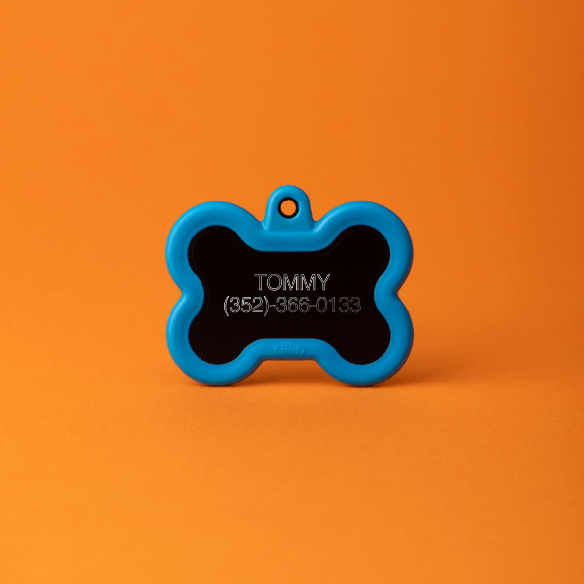 PLACA HUSHTAG ALUMINIUM BLACK BONE WITH BLACK RUBBER (HTA01BLACK)2